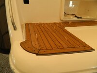 Boats teak bath platform