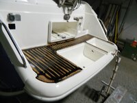 Boats teak bath platform