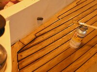 Remaking of boat teak deck