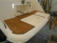 Boats teak bath platform